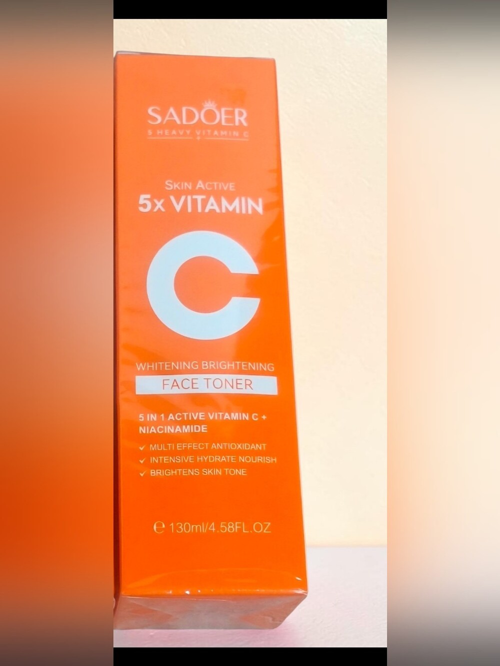 SADOER 5X Heavy Vitamin C Whitening Brighyening Skin Active Face Toner